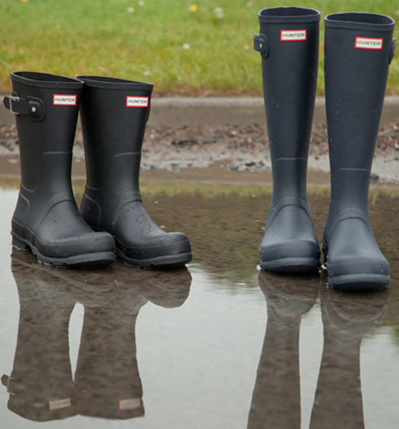 black mens hunter wellies