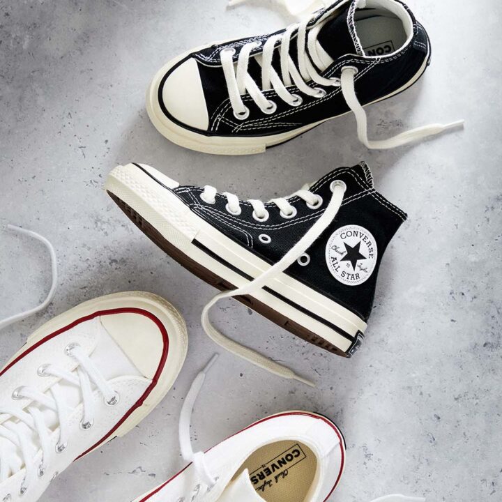 Converse All Star Hi in White and Black 