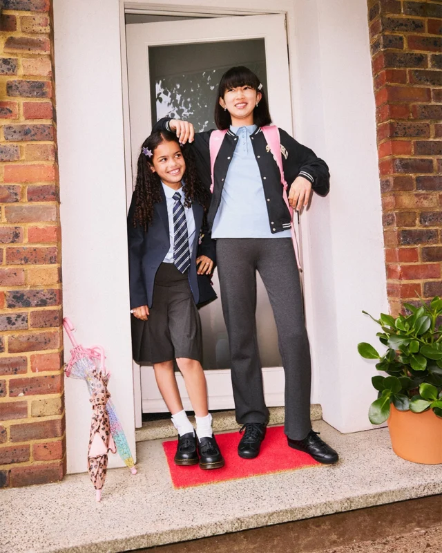 Bestied so hard, they got their first day of school photos together 📸

From kids’ Dr. Martens to adidas - it's now time to get Back-To-School ready! Shop styles online and in-store now.

ID: A carousel of images. First image shows two children wearing pairs of Dr Martens and adidas shoes with school uniforms whilst standing next to each other in front of a white door. Second image shows the same children's lower legs wearing the same shoes whilst standing in front of a white door.
