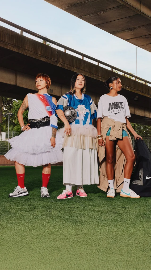 The world gave her no space. So she made her own.
What started as a need became a movement.
A pitch became a safe haven. A team, a sisterhood.
 
Now we’re spotlighting the story they built unapologetically, in their own words.
Together with Nike and @Baes_FC we’re celebrating community, creativity, and the culture growing on and off the pitch.
 
This is style beyond the sidelines.
Cortez. P-6000. Field General.
Not just worn. Owned.
 
She built it. They came. It grew.
And the future? It’s hers.
 
ID: A video containing clips of three people wearing pairs of Nike trainers whilst standing, sitting and kicking a football in a grassy football pitch.
